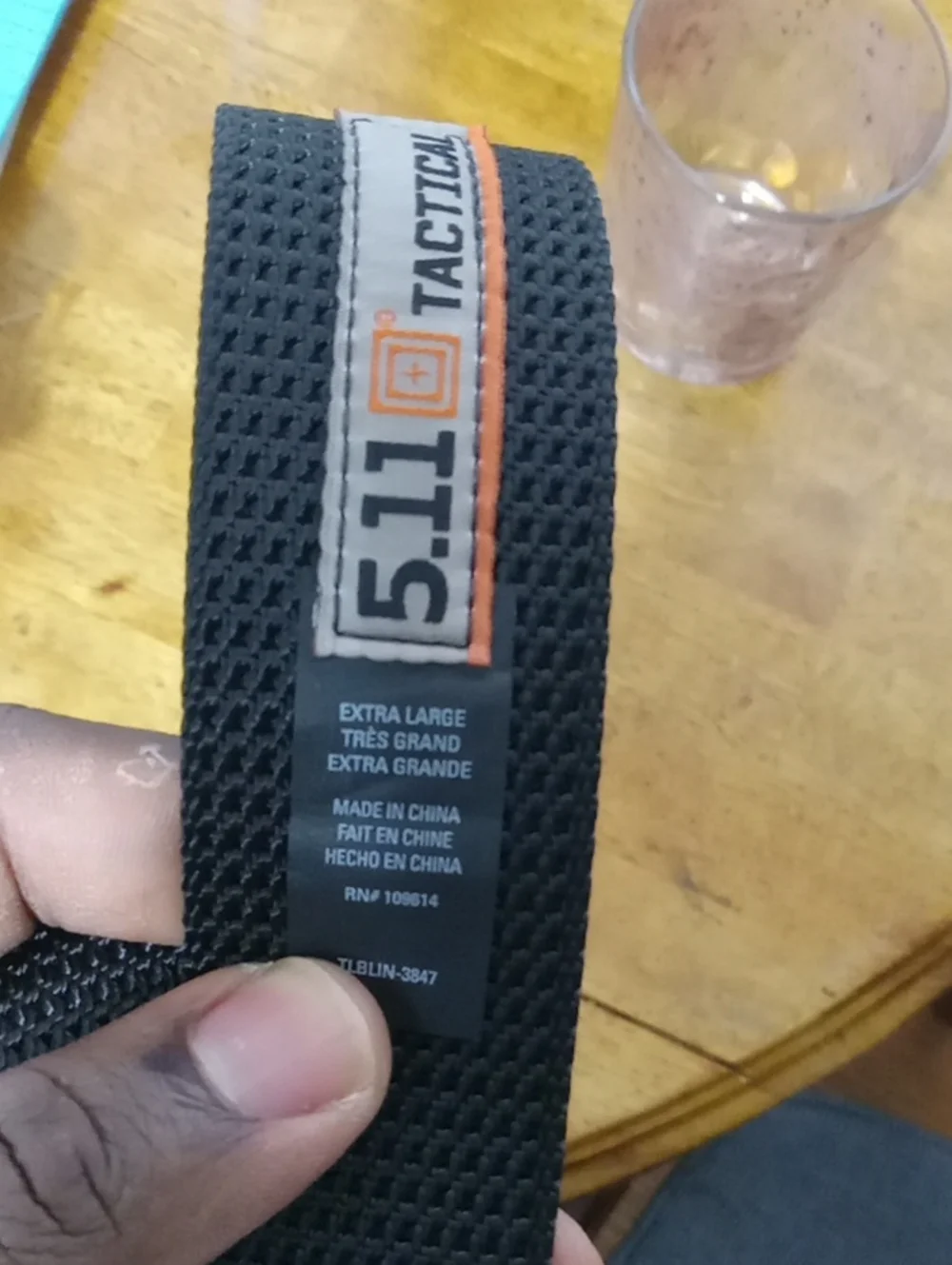 5.11 Tactical Tactical Black Webbing Belt with Low-Profile Buckle